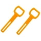 thumbnail image 1 of 2 correas de soporte de silicona flexibles para regulador de segunda etapa naranja, 1 of 9