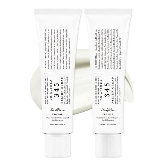 2Pack of Crema de alivio Dr. Althea 345 | Hidratante para la recuperación y el cuidado de imperfecciones con PDRN y niacinamida, para todo tipo de piel, 50 ml