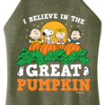 thumbnail image 3 of Peanuts - I Believe In The Great Pumpkin - Juniors High Neck Tank Top, 3 of 6