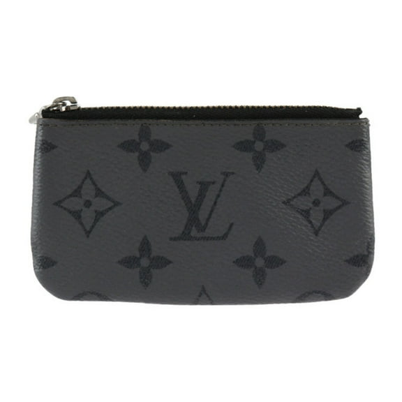 Pre-Owned LOUIS VUITTON Louis Vuitton Pochette Cle Monogram Eclipse Wallet/Coin Case M80905...