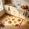thumbnail image 4 of Tyidzon Fall Bathroom Rug, Soft Absorbent Maple Leaf Bath Mat, Thanksgiving Floor Mat with Non-Slip Rubber Backing 23.6 x 15.8 in, 4 of 6