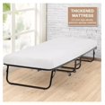 Folding Bed Guest Bed Size Camping Cots Bed with Wheels& Metal Frame