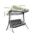thumbnail image 4 of Columpio para silla, toldo, impermeable, tela Oxford, cubierta superior, columpio para exteriores, sombrilla, cubierta para lluvia, beige, 190x132x15cm Methold HA005485-05, 4 of 6