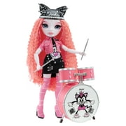 Rainbow Vision Shadow High Neon Shadow-Mara Pinkett (Neon Pink) Fashion Doll. 2 Designer Outfits Mix & Match Rock Band Accessories Playset, Great Gift for Kids 6-12 Years Old & Collectors