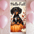 thumbnail image 2 of Decorative Design Autumn Banner Dachshund Fall Decoration for Seasonal Celebration Indoor Decor Outdoor Event, 2 of 9