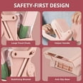 thumbnail image 4 of Emson Mandoline Slicer for Kitchen, All in 1 Mandolin Slicer for Food Works as Potato Slicer, Vegetable Slicer, Mandoline Food Slicer, French Fry Cutter with 5 Blades and Storage Container, Pink, 4 of 8