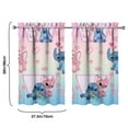 thumbnail image 4 of 2 Piece Set Cartoon Kitchen Curtains for Cartoon Lovers,Small Short Cafe Window Curtains Cartoon Movie Rod Pocket Bathroom Tier Window Treatment Drapes 27.5x39inch, 4 of 4