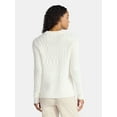 thumbnail image 4 of Time and Tru Women’s and Women’s Plus Mixed Stitch Sweater, Midweight, Sizes XS-4X, 4 of 6
