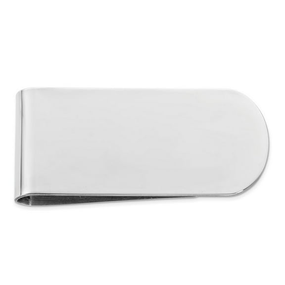 925 Sterling Silver Solid Polished Money Clip Measures 45x22mm Wide - Money Clip for Men