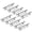 Silver, variant on 10 Pack Self-Stick Push Pull Helper ABS Plastic Wardrobe Handle Instant Cabinet Drawer Furniture Handles (Black)