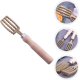 thumbnail image 1 of Removedor de escamas de pescado ShuxiuWang acero inoxidable con mango de madera, 1 of 5