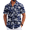 Dark Blue - Palm Tree, variant on Mens Casual Button Down Shirts Beach Vacation Shirts Shirts Short Sleeve Aloha Shirts