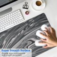 thumbnail image 3 of Beautiful Black Marble Fluid Design Extended XL Mousepad - 31.5x11.8in Non-Slip Rubber Base Keyboard Desk Pad for Seamless Gaming and Work Experience., 3 of 7