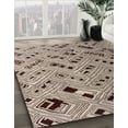 thumbnail image 3 of Ahgly Company Machine Washable Indoor Rectangle Abstract Tan Brown Area Rugs, 8' x 12', 3 of 7