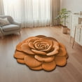 thumbnail image 6 of Area Rug Rugs for Living Room 3 D Flower Mat 23.62x23.62 in Soft Carpet Non-Slip Machine Washable,Quick Dry & Absorbent Rugs Area Carpet Dining Room Home Bedroom Carpet Floor for Home Decor, 6 of 7