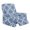 Vintage Blue Paisley, variant on HUIACONG Pink Green Patchwork Floral Print Recliner Chair Slipcovers, Side Pockets Soft Breathable Wrinkle Resistant, No Tools Needed Full Coverage Furniture Protector
