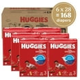 thumbnail image 4 of Huggies Little Snugglers Fragrance Free Baby Diapers, Size 3 (16-28 lbs), 168 Count (6 Packs of 28) (Select for More), 4 of 16