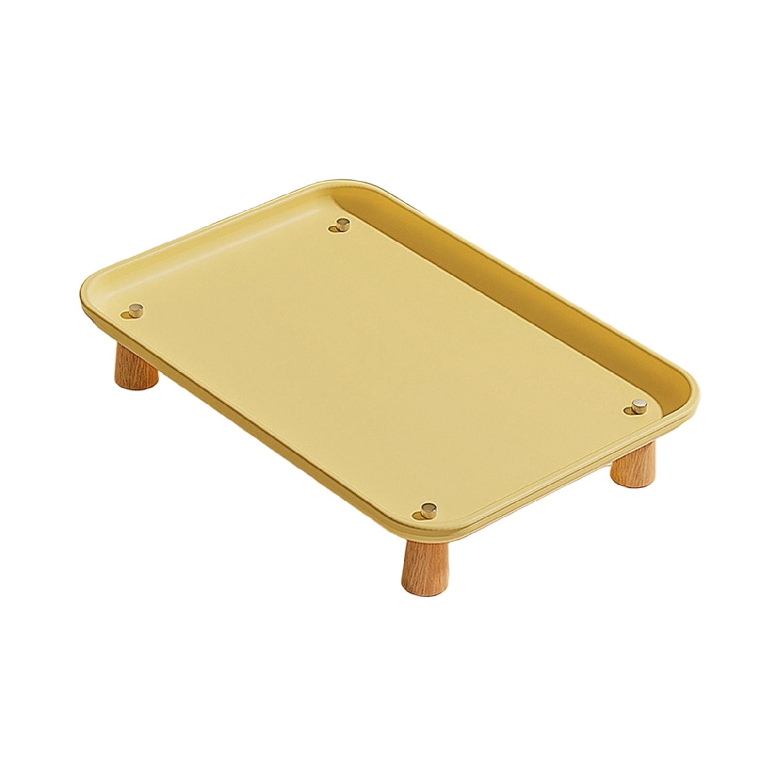 CarpNettore Cat Bowl Stand Elevated Holder Washable Protect Neck Raised Pet Feeder Stand Yellow