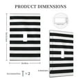 thumbnail image 5 of Kll Black And White Stripes Wall Plate,Gloss Finish,Standard Size 1 - 5" X 3", Polycarbonate Thermoplastic,Electric Receptacle Plug Covers, 5 of 8