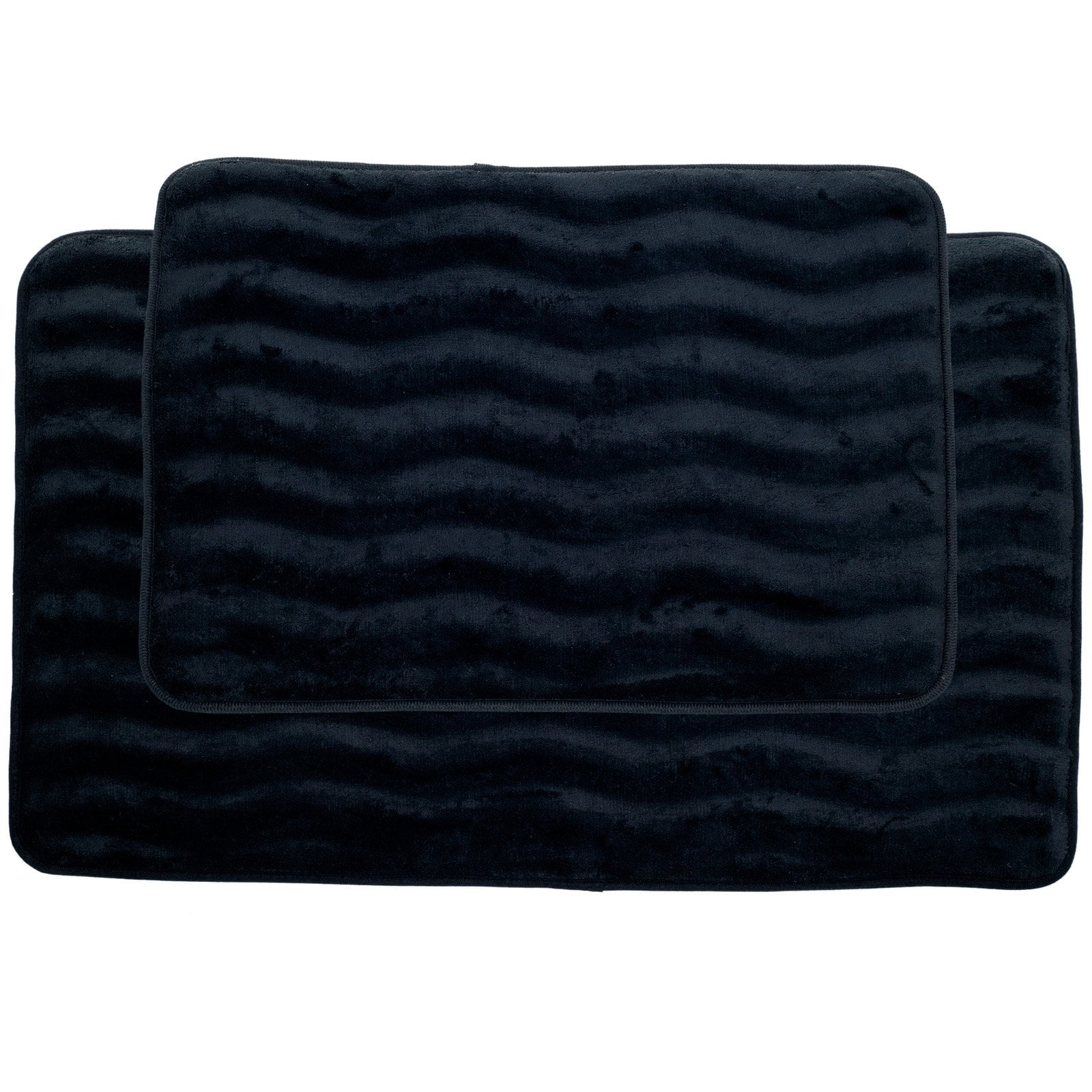 2 Piece Memory Foam Bath Mat Set by Lavish Home