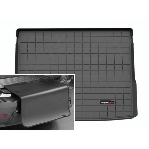 WeatherTech Cargo Trunk Liner with Bumper Protector compatible with 2025-2025 Nissan Kicks - Behind 2nd Row w/ Bumper Protector, Black