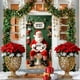 thumbnail image 1 of Cubierta Navideña para Puerta de 35 X 71 Pulgadas | Tela de Poliéster con Estampado de Papá Noel | Decoración Navideña Duradera para Puertas, Paredes y Mesas | Fácil de Instalar para Fiestas Navideña, 1 of 6