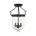 thumbnail image 2 of Livex Lighting Jefferson Ceiling Mount in Black, 2 of 11