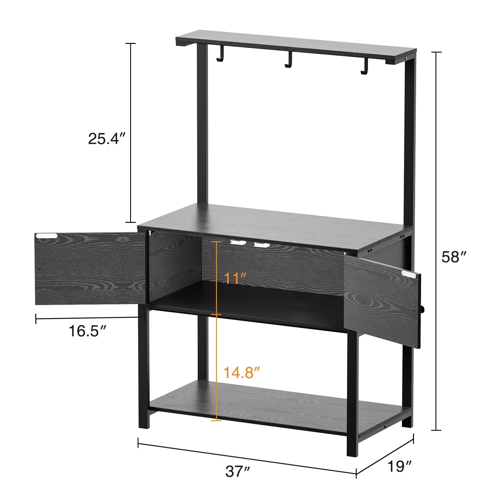40 Gallon Fish Tank Stand - Wood Aquarium Stand With Storage Shelves, 660LB Capacity 40 Gallon Fish Tank Stand - Wood Aquarium Stand With Storage Shelves, 660LB Capacity