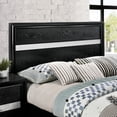 thumbnail image 5 of FOA Laren Contemporary 3-Piece Black Wood Bedroom Set - Queen + 2 Nightstands, 5 of 8