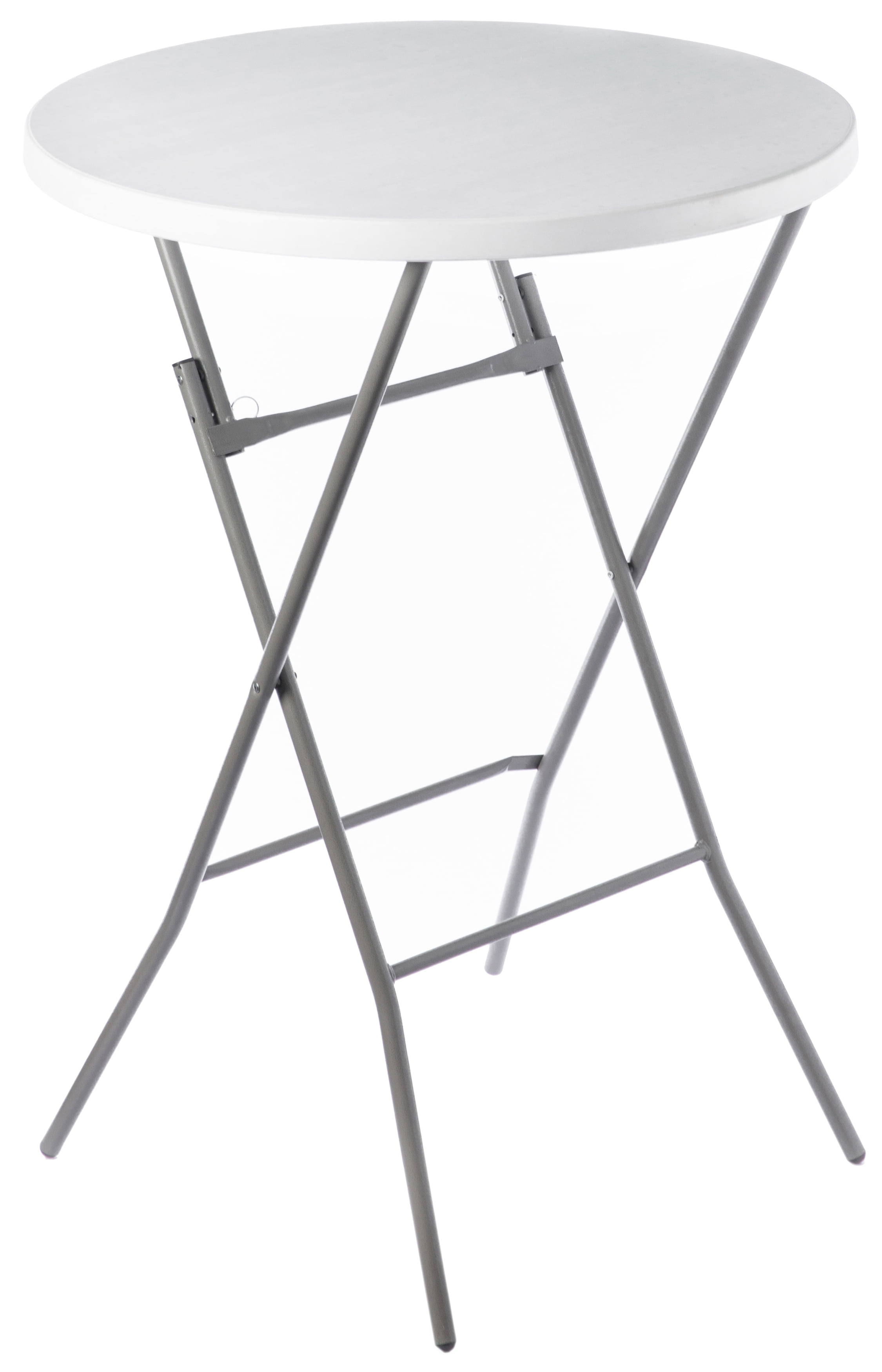 Tall Garden Patio Folding Round Cocktail Table For Indoor And Outdoor Use Walmartcom Walmartcom
