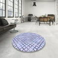 thumbnail image 4 of Ahgly Company Tapis d'Intérieur Lavable en Machine Carré Lavande Bleu, 3 Pieds Carré, 4 of 7