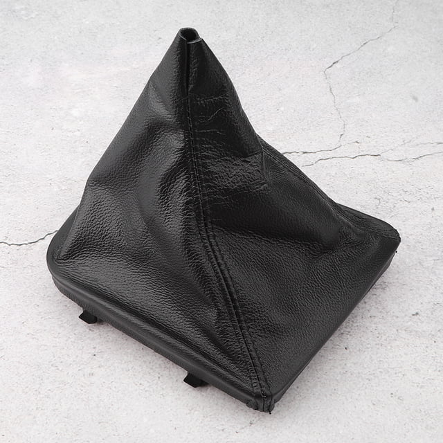 Funda de palanca de cambios, funda de cuero negra para palanca de cambios, funda para palanca de cambios, resistente y duradera