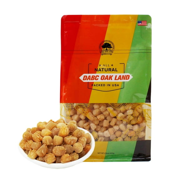 DOL 1LB 大包裝 Natural Sun Dried Top Graded Scallop Conpoy （小干貝 瑤柱淡幹 扇貝海鮮幹 經濟實惠） Grocery & Gourmet Food Meat & Seafood Seafood Dried Seafood Dried Scallops