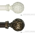 thumbnail image 4 of eTeckram 1" Curtain Rod with Geo Ball Finials - 28" to 48", Bronze Gold, 4 of 6