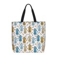 thumbnail image 1 of Fotbe Cartoon Poodle Dog Bolsa Tote con Estampado para Mujer, Bolsos con Cremallera, Bolsa de Hombro Casual de Gran Capacidad con Bolsillos Internos, 1 of 7