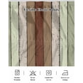thumbnail image 5 of Sage Green Wrap Around Bed Skirts for Queen Bed 18" Drop,Bed Skirt with Adjustable Elastic Belt Dust Ruffle Bed Valance for Bedroom Hotel Farmhouse Wood Grain Vintage Brown Striped Bed Frame Cover, 5 of 7