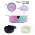 thumbnail image 4 of Silicone Heats Resistant Soft Car Interior Ash Tray with lid: This Lid Anti-Scalding Washable Personalized Office Container Black, 4 of 9