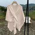 thumbnail image 2 of APEXFWDT Women's Shawl Wrap Poncho Cape Open Front Cardigan Shawls for Fall Winter Knit Shawl Wrap for Women Ladies Fringe Knitted Cardigan Cape, 2 of 7