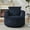 Dark Blue, variant on S-HOME Plush Comfort Faux Fur 360-Degree Swivel Accent Chair For Modern Living Room