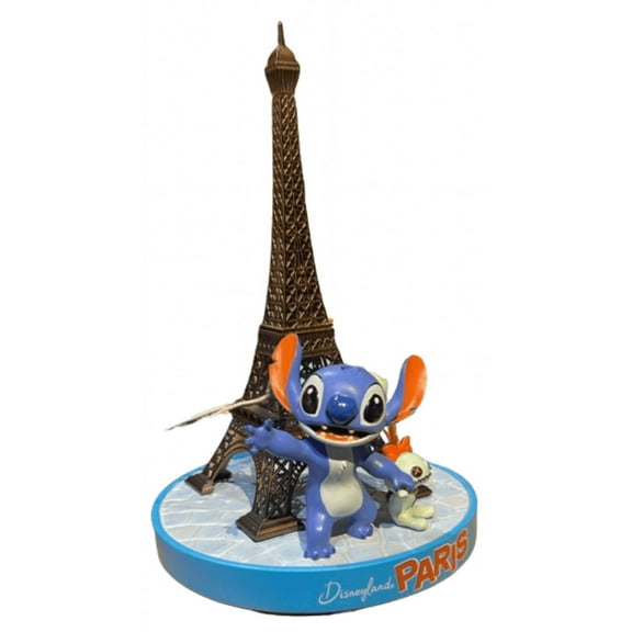 Disney Parks Epcot Disneyland Paris Stitch With Tower Eiffel Figurine New W Tags