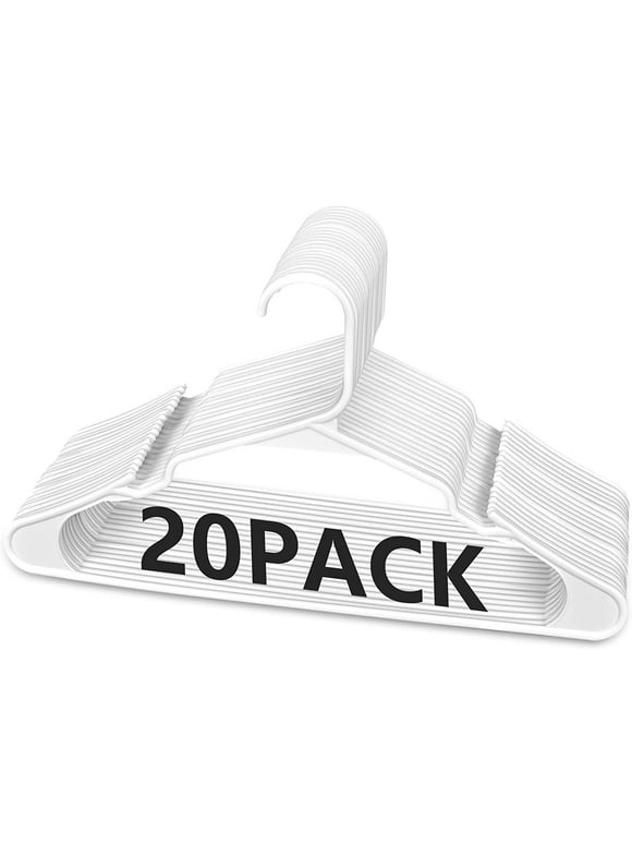 Plastic Hangers in Laundry Storage & Organization