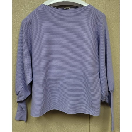 Anne Klein LIGHT LAVENDER Dolman Sleeve Sweater, US Small