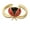 D, variant on Ladybugs Adjustable Open Ring Vibrant Enamel Detailing Copper Fashion Accessory