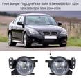 thumbnail image 2 of Labymos Front Bumper Fog Light Replacement Part Fit for BMW 5 Series E60 E61 520d, 2 of 8