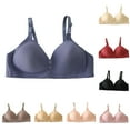 thumbnail image 4 of XFLWAM Bras for Women No Underwire Plus Size Full Coverage Push Up Lace Bralette Daily Adjustable Strap Seamless Tshirt Bra, 4 of 4