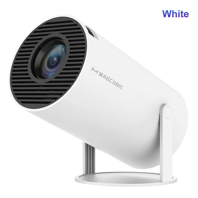 Proyector Magcubic Android 11 4K 1280*720P HY300 Pro + Wifi Dual 260ANSI 180 ° Proyector portátil flexible para exteriores de cine BT5.0
