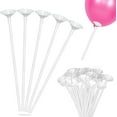 thumbnail image 1 of Pack de 100 globos reutilizables, palitos de plástico, palitos de globos reutilizables, palitos porta globos, para decoración, fiesta de cumpleaños, boda, accesorios de celebración JFHHH pequeña, 1 of 5