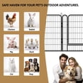 thumbnail image 4 of Qiushi Heavy Duty Metal Playpen with door,40"H Dog Exercise Pen-8 Panels, 4 of 9