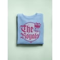 thumbnail image 3 of The Royals - Retro Gothic Crown Emoji Graphic Women's Sweatshirt, 3 of 4