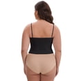 thumbnail image 2 of DARING DIVA Women's Plus Spaghetti Straps Wireless Padded Camisole 3XL Black, 2 of 6